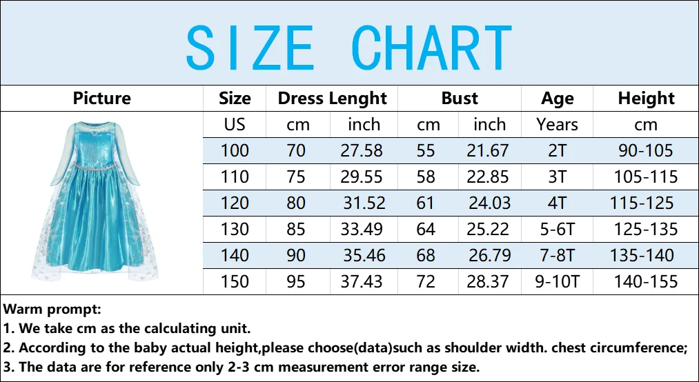 Girls Ice Fantasy Princess Mesh Ball Gown Kids Cosplay Dress for Halloween Carnival Birthday Theme Party Role Play Dress-Up