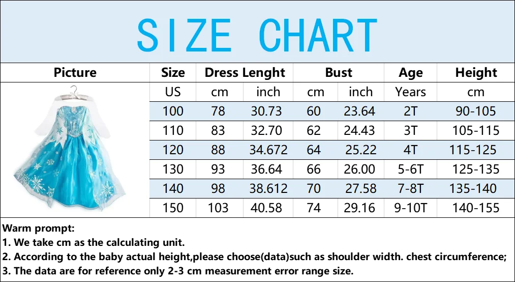 Girls Ice Fantasy Princess Mesh Ball Gown Kids Cosplay Dress for Halloween Carnival Birthday Theme Party Role Play Dress-Up