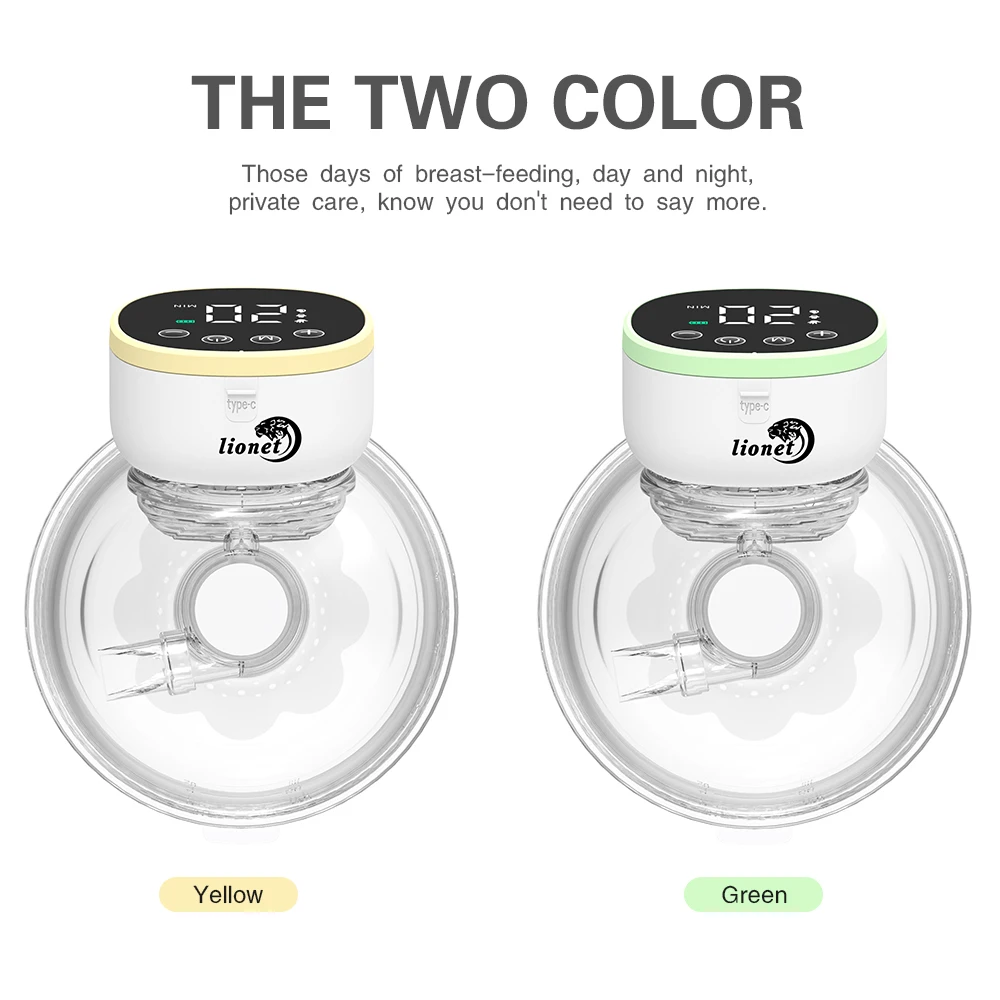 Wearable Hands Free Electric Breast Pump LED Display Anti‑Backflow Rechargeable Portable Milk Extractor Breastfeeding Tool