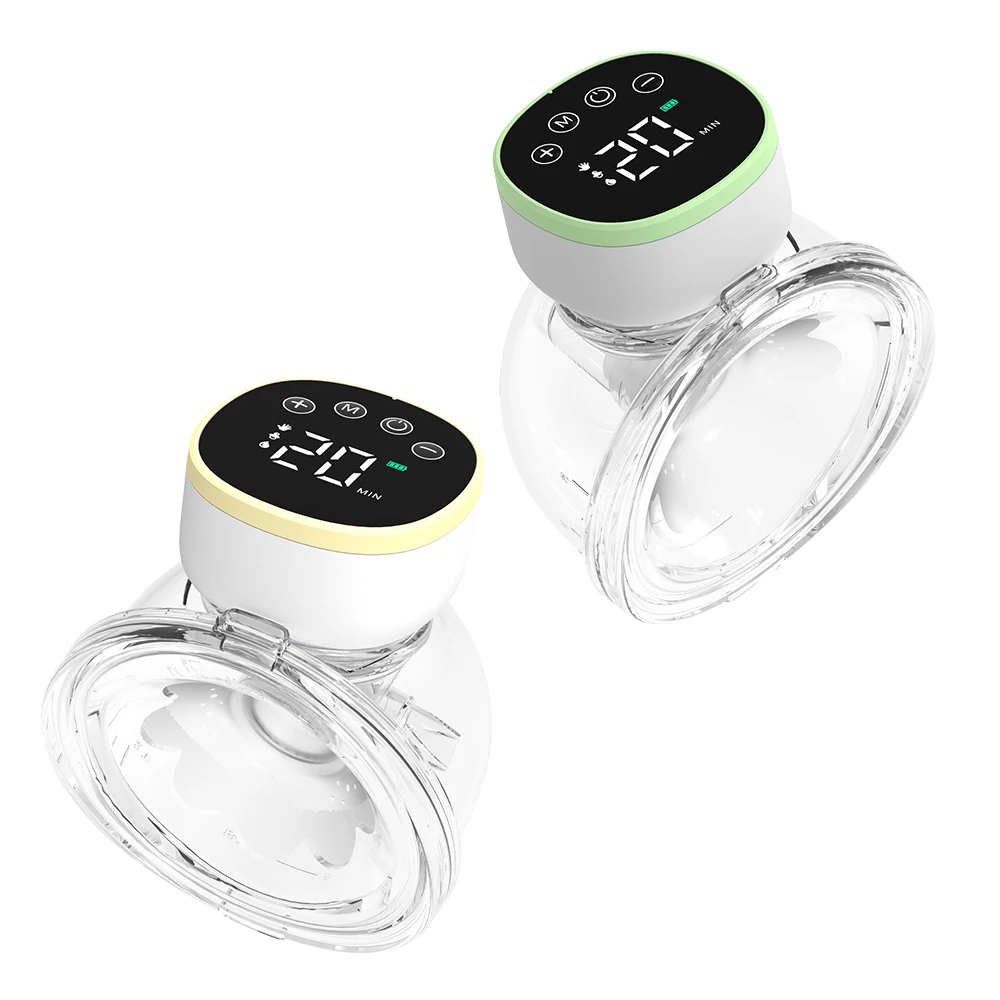 Wearable Hands Free Electric Breast Pump LED Display Anti‑Backflow Rechargeable Portable Milk Extractor Breastfeeding Tool