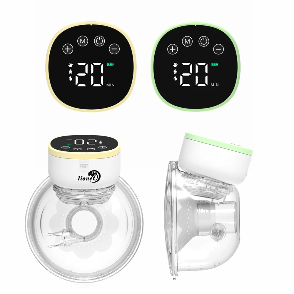 Wearable Hands Free Electric Breast Pump LED Display Anti‑Backflow Rechargeable Portable Milk Extractor Breastfeeding Tool