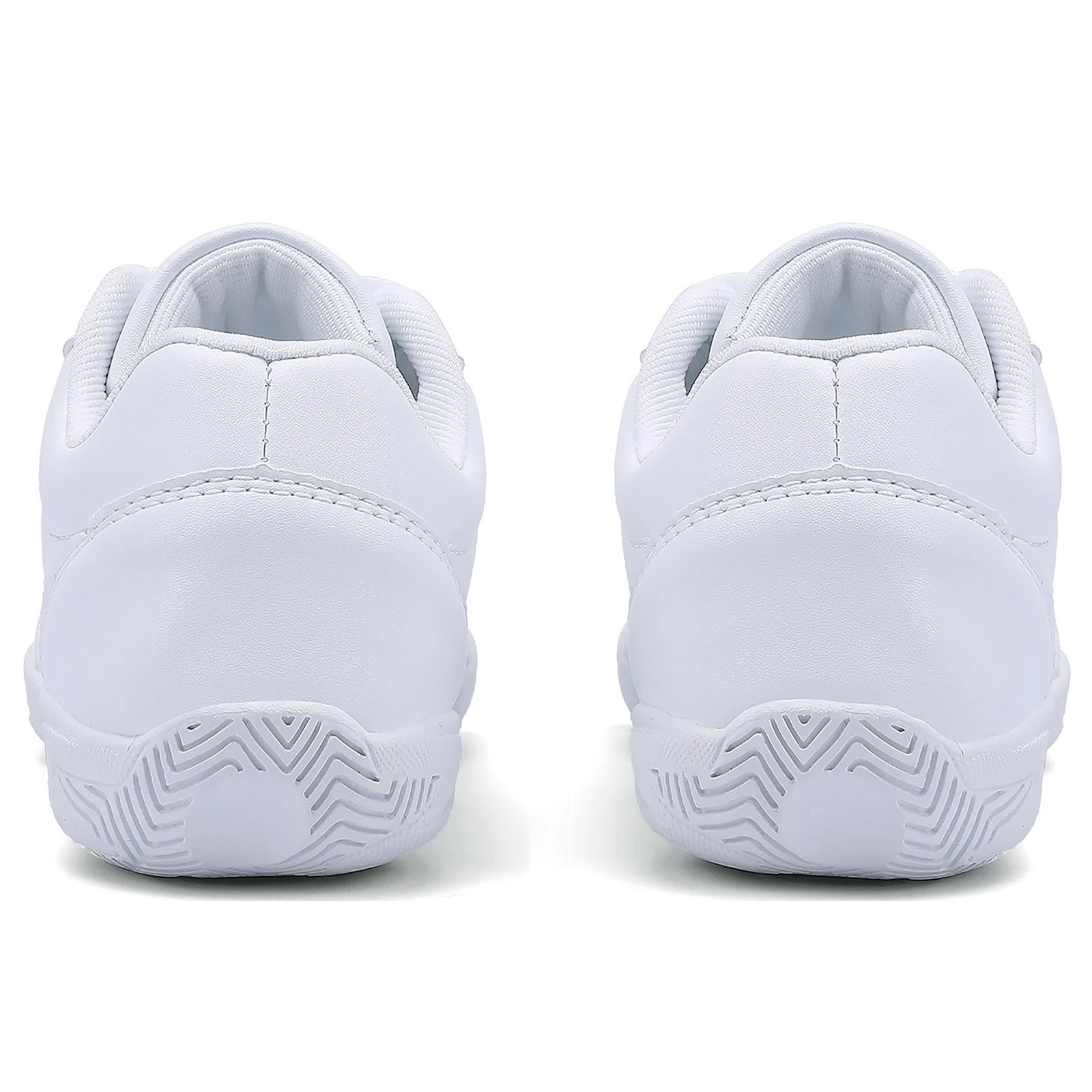 BAXINIER Girls White Cheerleading Dance Shoes Athletic Training Tennis Breathable Youth Competition Cheer Sneakers