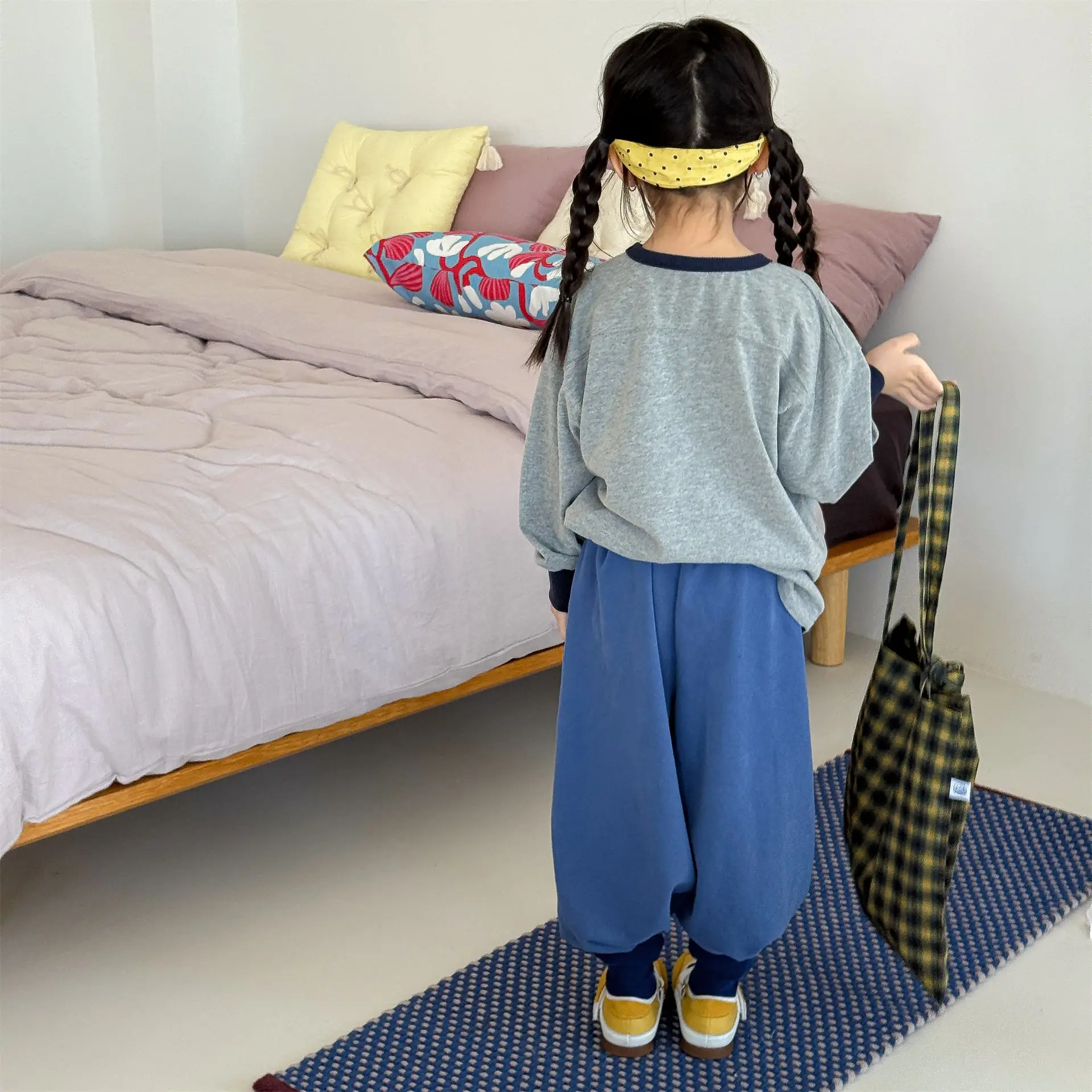 2026 Spring New Children Loose Sweatpants For Boys Girls Letter Casual Pants Baby Cotton Trousers Fashion Kids Clothes