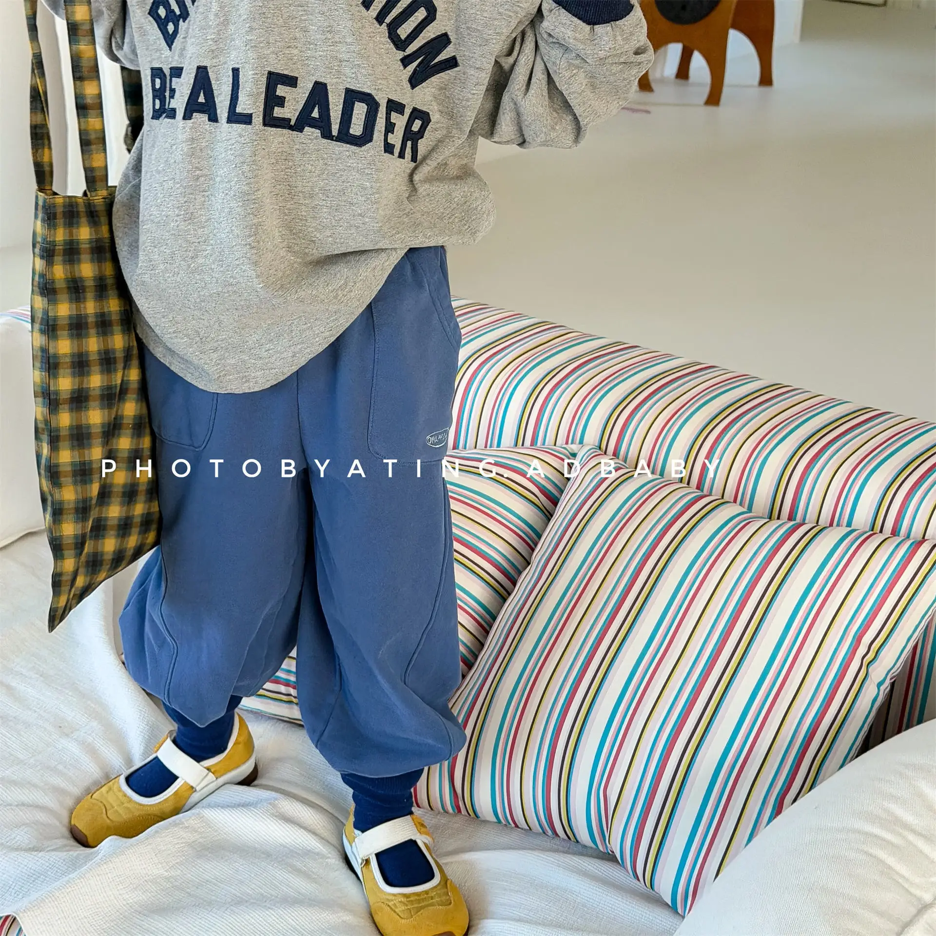 2026 Spring New Children Loose Sweatpants For Boys Girls Letter Casual Pants Baby Cotton Trousers Fashion Kids Clothes
