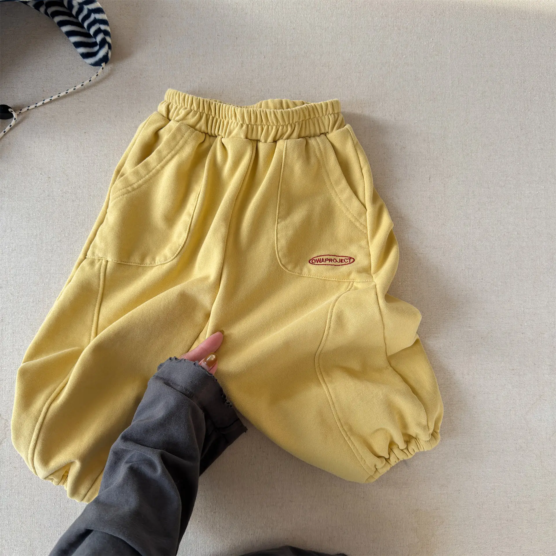 2026 Spring New Children Loose Sweatpants For Boys Girls Letter Casual Pants Baby Cotton Trousers Fashion Kids Clothes