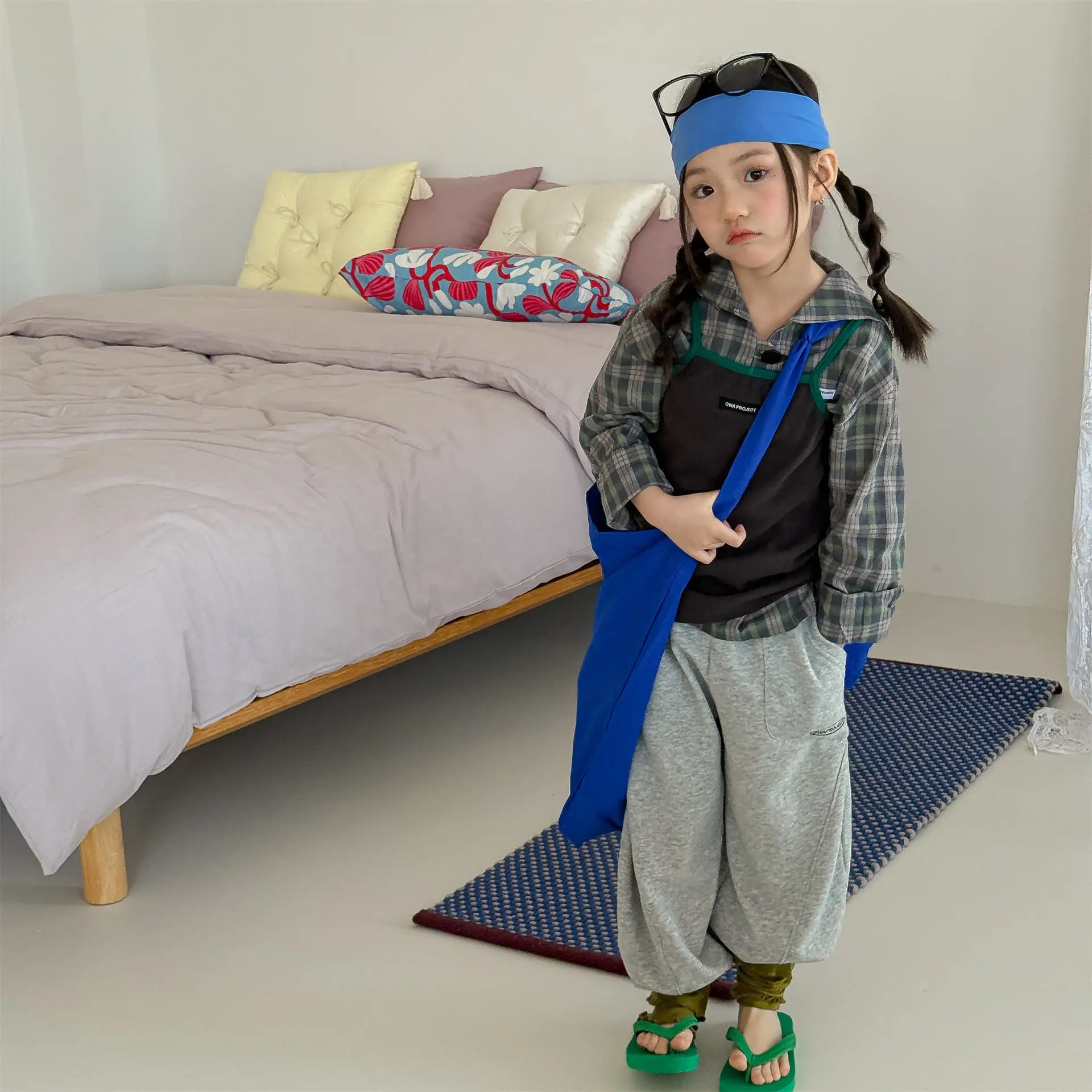 2026 Spring New Children Loose Sweatpants For Boys Girls Letter Casual Pants Baby Cotton Trousers Fashion Kids Clothes