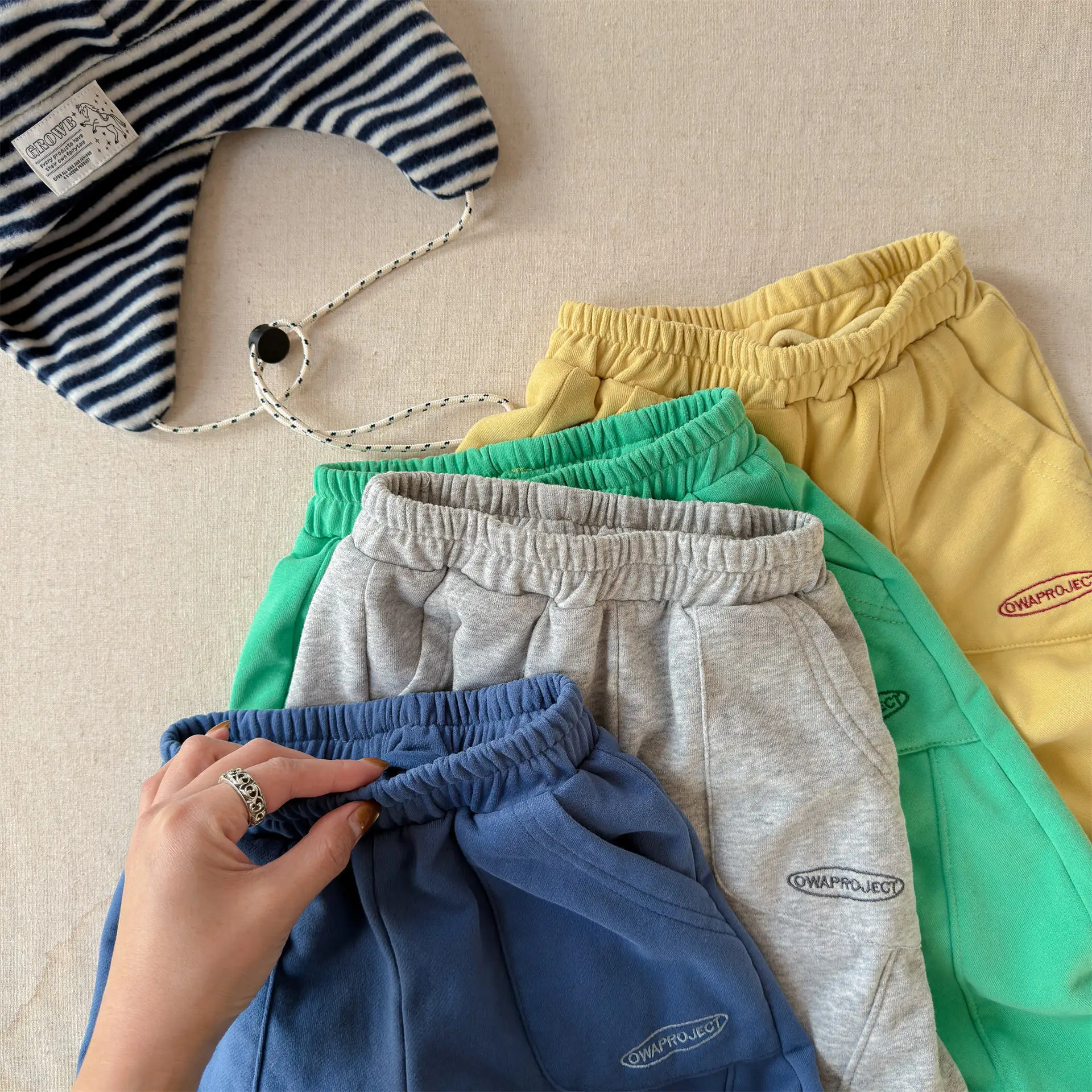 2026 Spring New Children Loose Sweatpants For Boys Girls Letter Casual Pants Baby Cotton Trousers Fashion Kids Clothes