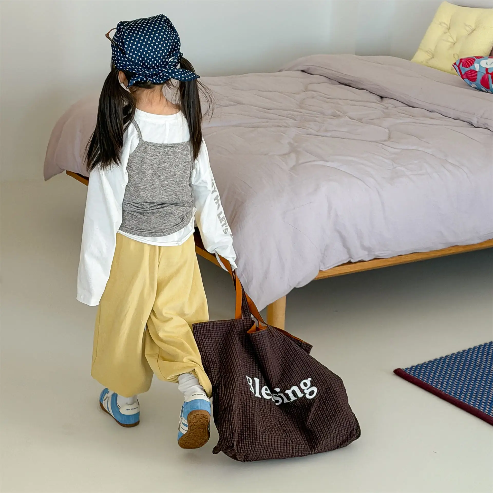 2026 Spring New Children Loose Sweatpants For Boys Girls Letter Casual Pants Baby Cotton Trousers Fashion Kids Clothes