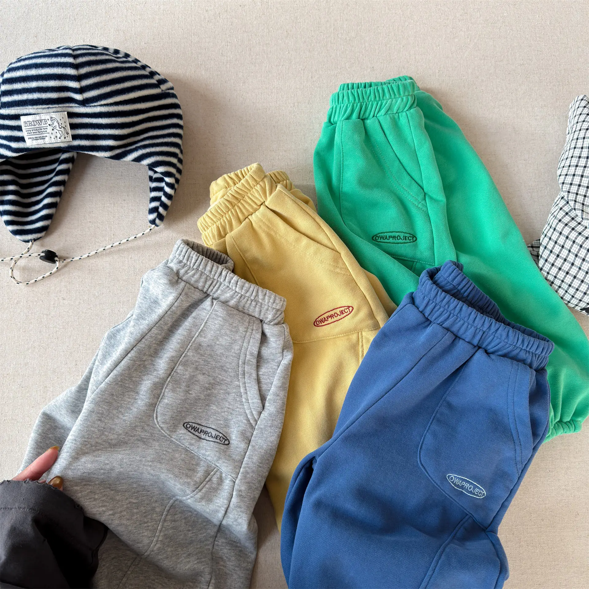 2026 Spring New Children Loose Sweatpants For Boys Girls Letter Casual Pants Baby Cotton Trousers Fashion Kids Clothes