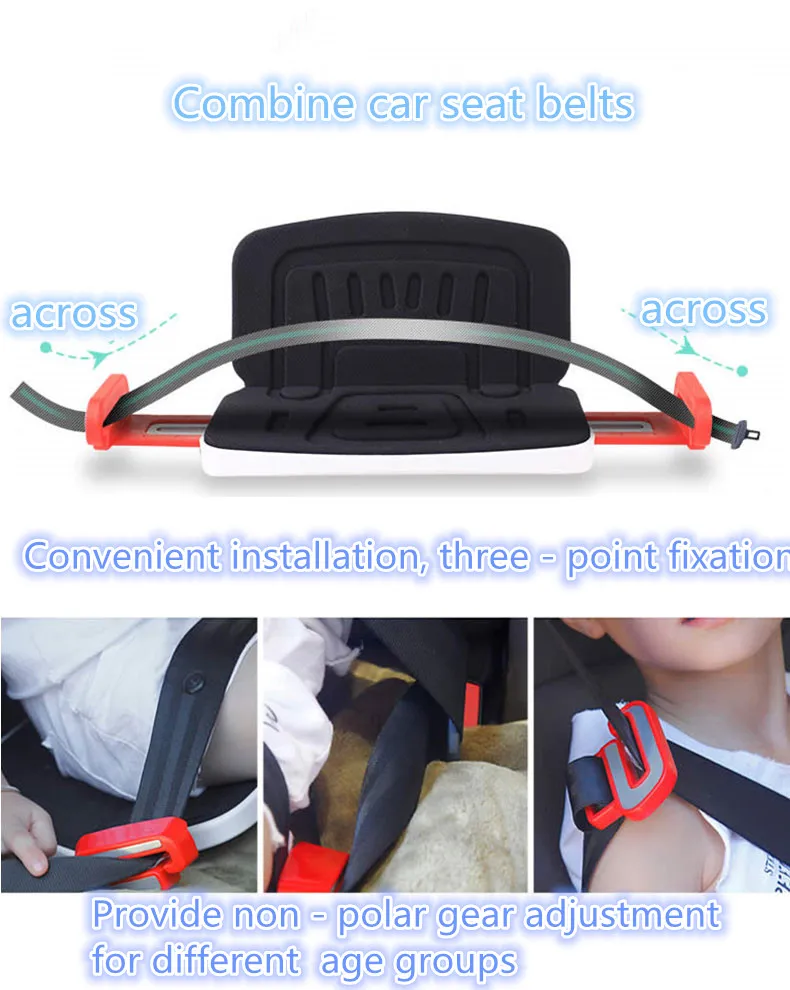 Ifold Portable Baby Car Seat Safety Cushion Travel Pocket Foldable Child Car Safety Seats Harness The Grab and Go Booster