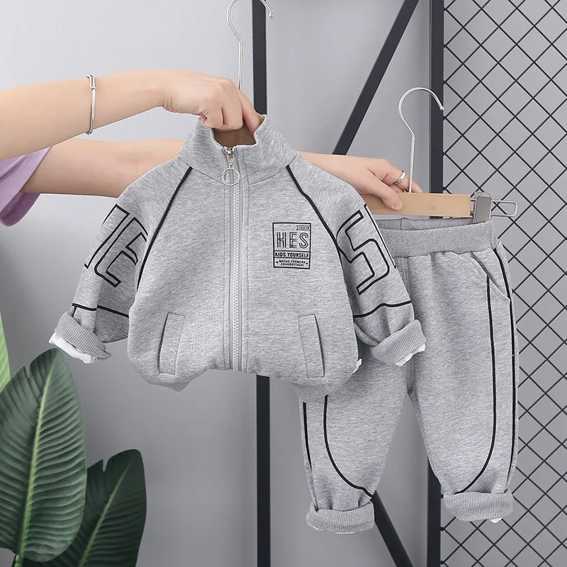 New Spring Autumn Baby Clothes Suit Children Boys Jacket Pants 2Pcs/Sets Kids Girls Clothing Infant Costume Toddler Tracksuits