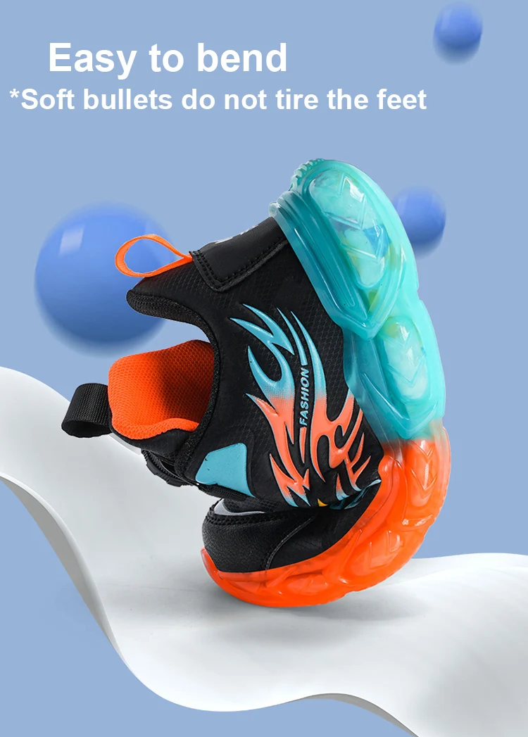 New Anti-skid Leather Kids Sneakers for Boys Running Walking Lightweight Casual Shoes With Fashion Dragon Pattern Size 28-39