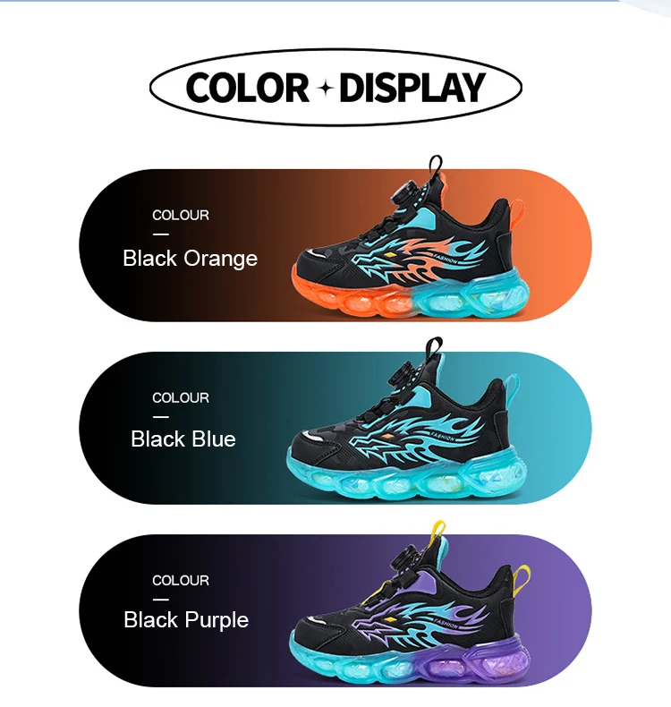 New Anti-skid Leather Kids Sneakers for Boys Running Walking Lightweight Casual Shoes With Fashion Dragon Pattern Size 28-39