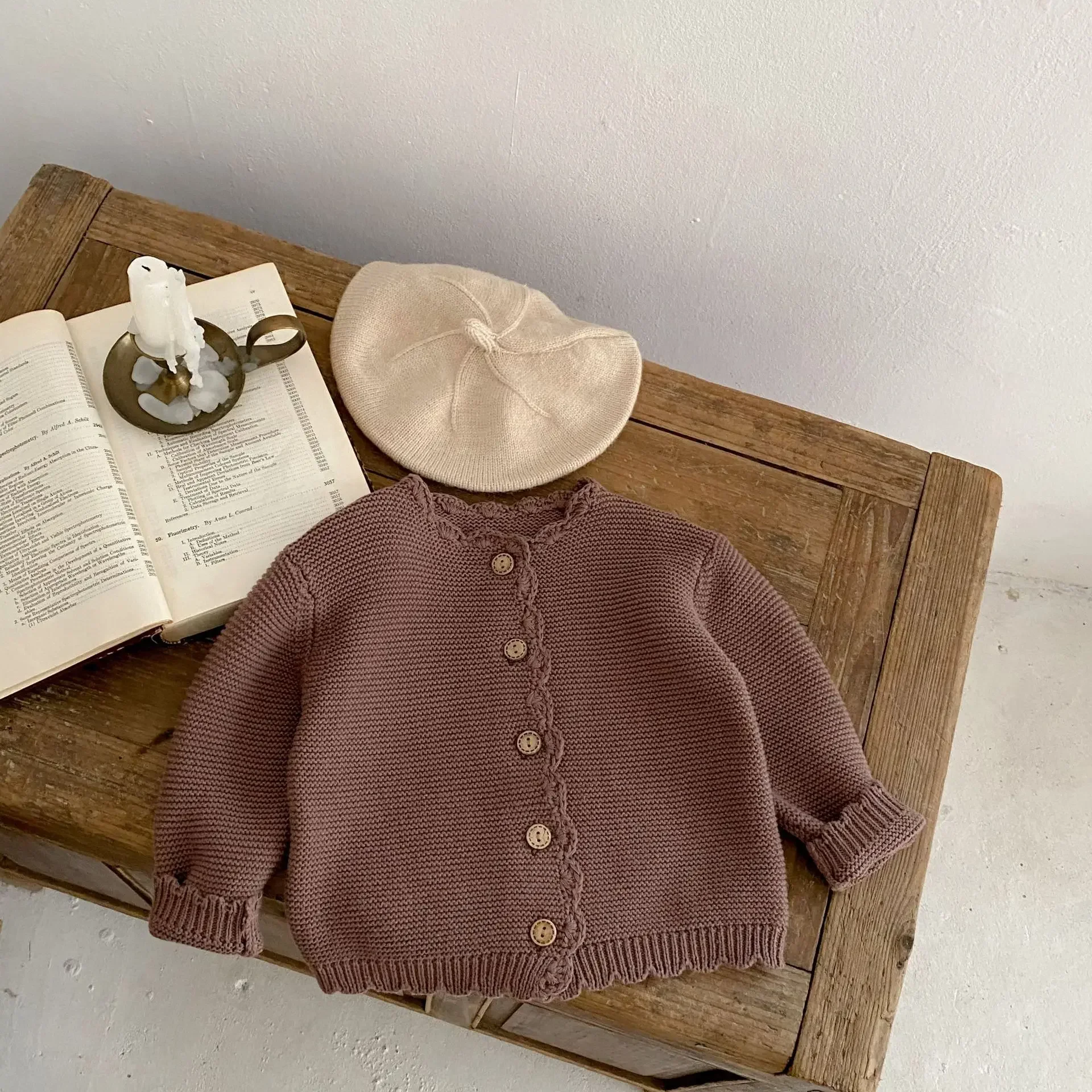 Autumn Baby Cardigan - Long Sleeve Knit Sweater Coat for Boys & Girls | Versatile O-Neck Jacket Winter Baby Girl Cardigan