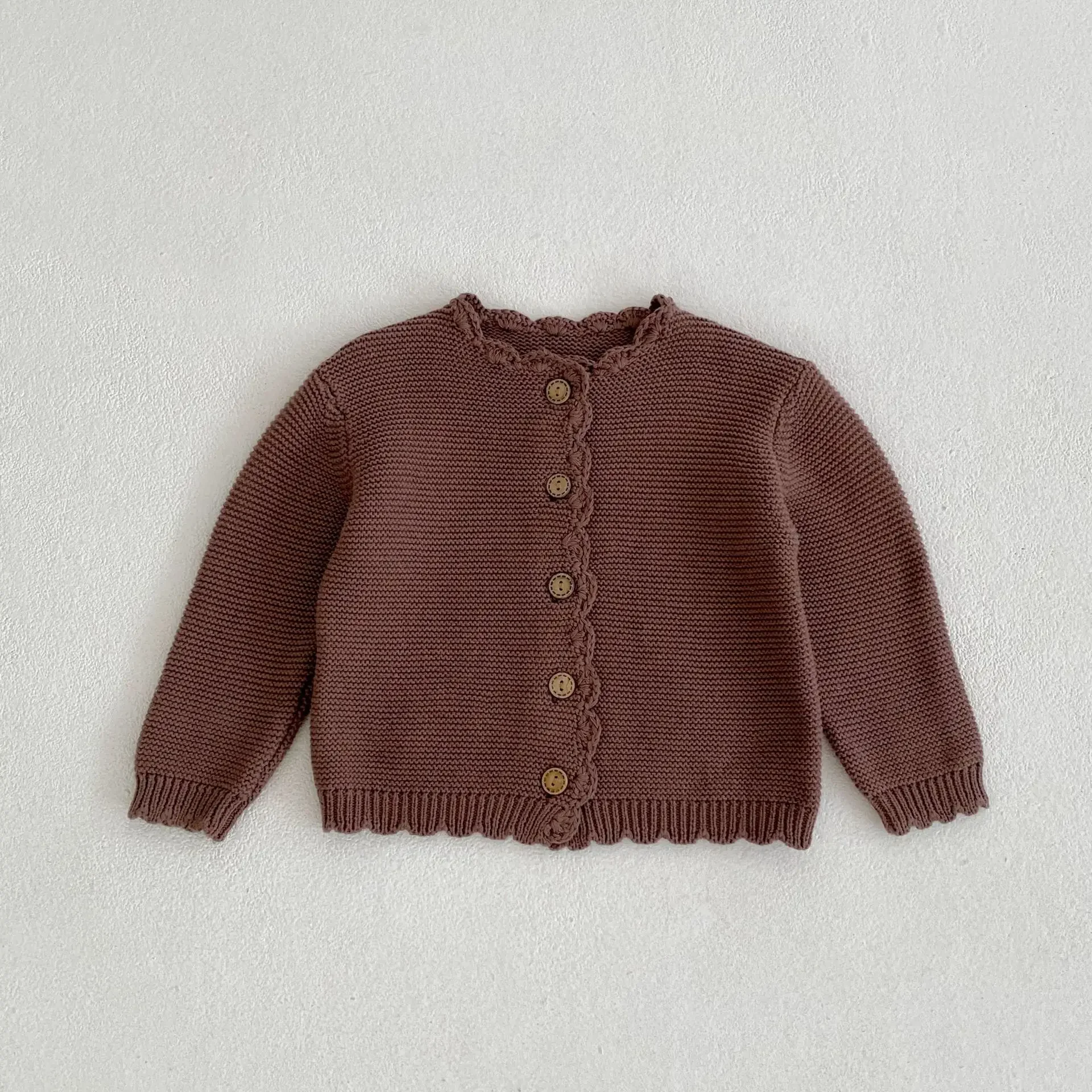 Autumn Baby Cardigan - Long Sleeve Knit Sweater Coat for Boys & Girls | Versatile O-Neck Jacket Winter Baby Girl Cardigan