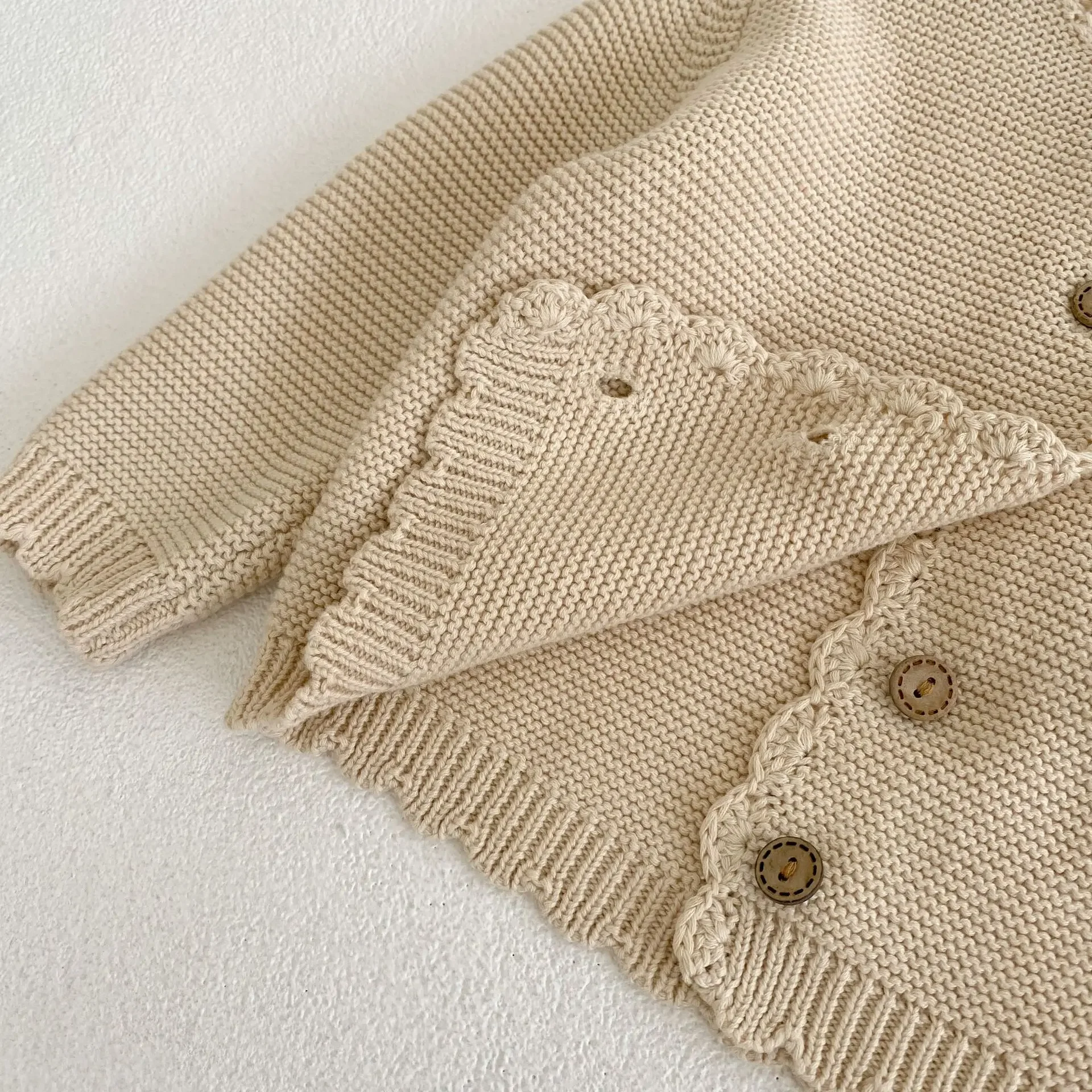 Autumn Baby Cardigan - Long Sleeve Knit Sweater Coat for Boys & Girls | Versatile O-Neck Jacket Winter Baby Girl Cardigan