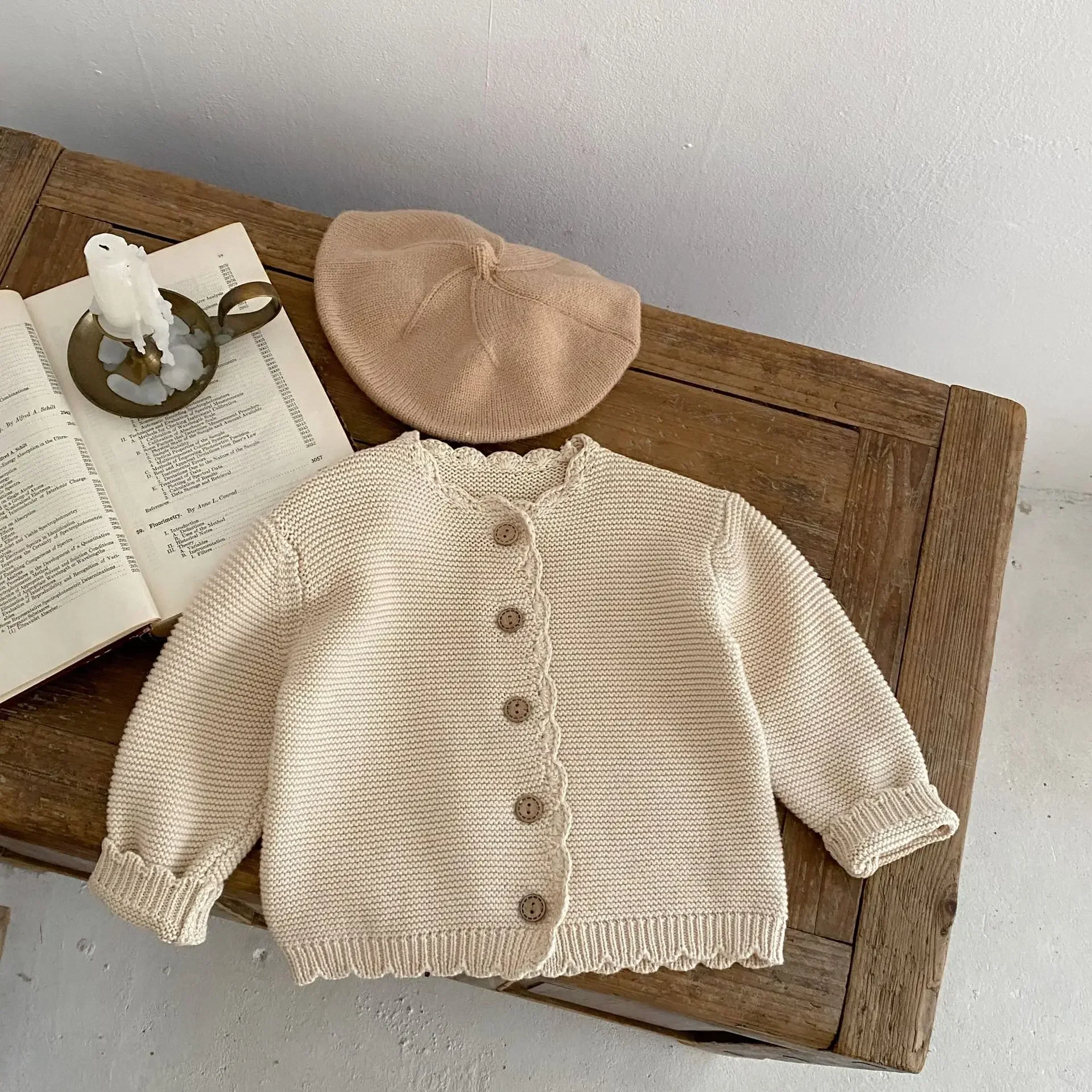 Autumn Baby Cardigan - Long Sleeve Knit Sweater Coat for Boys & Girls | Versatile O-Neck Jacket Winter Baby Girl Cardigan