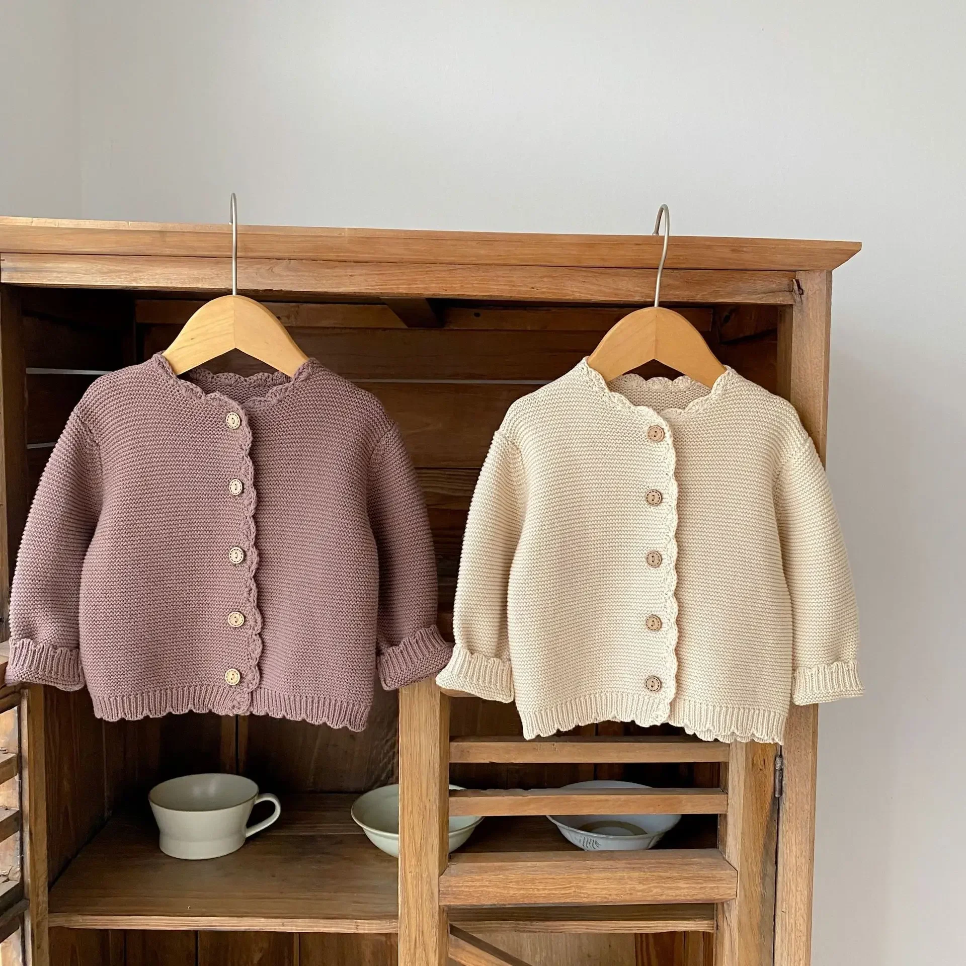Autumn Baby Cardigan - Long Sleeve Knit Sweater Coat for Boys & Girls | Versatile O-Neck Jacket Winter Baby Girl Cardigan