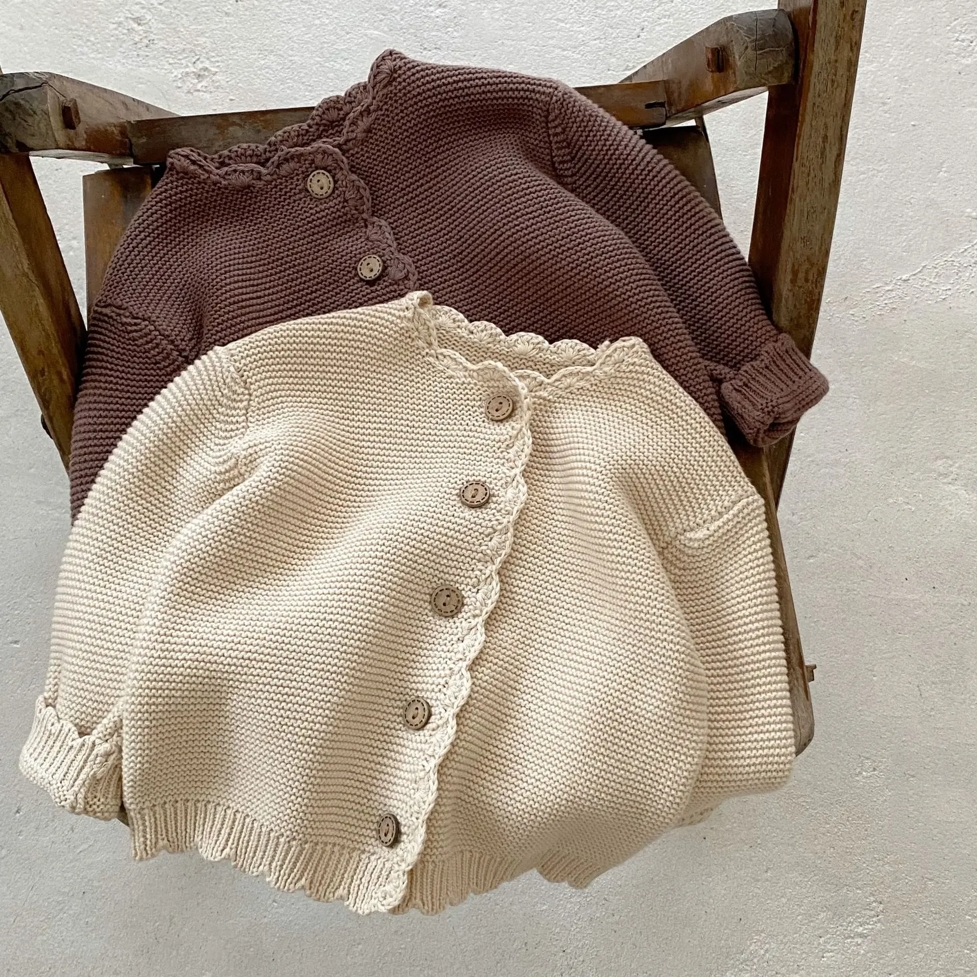 Autumn Baby Cardigan - Long Sleeve Knit Sweater Coat for Boys & Girls | Versatile O-Neck Jacket Winter Baby Girl Cardigan