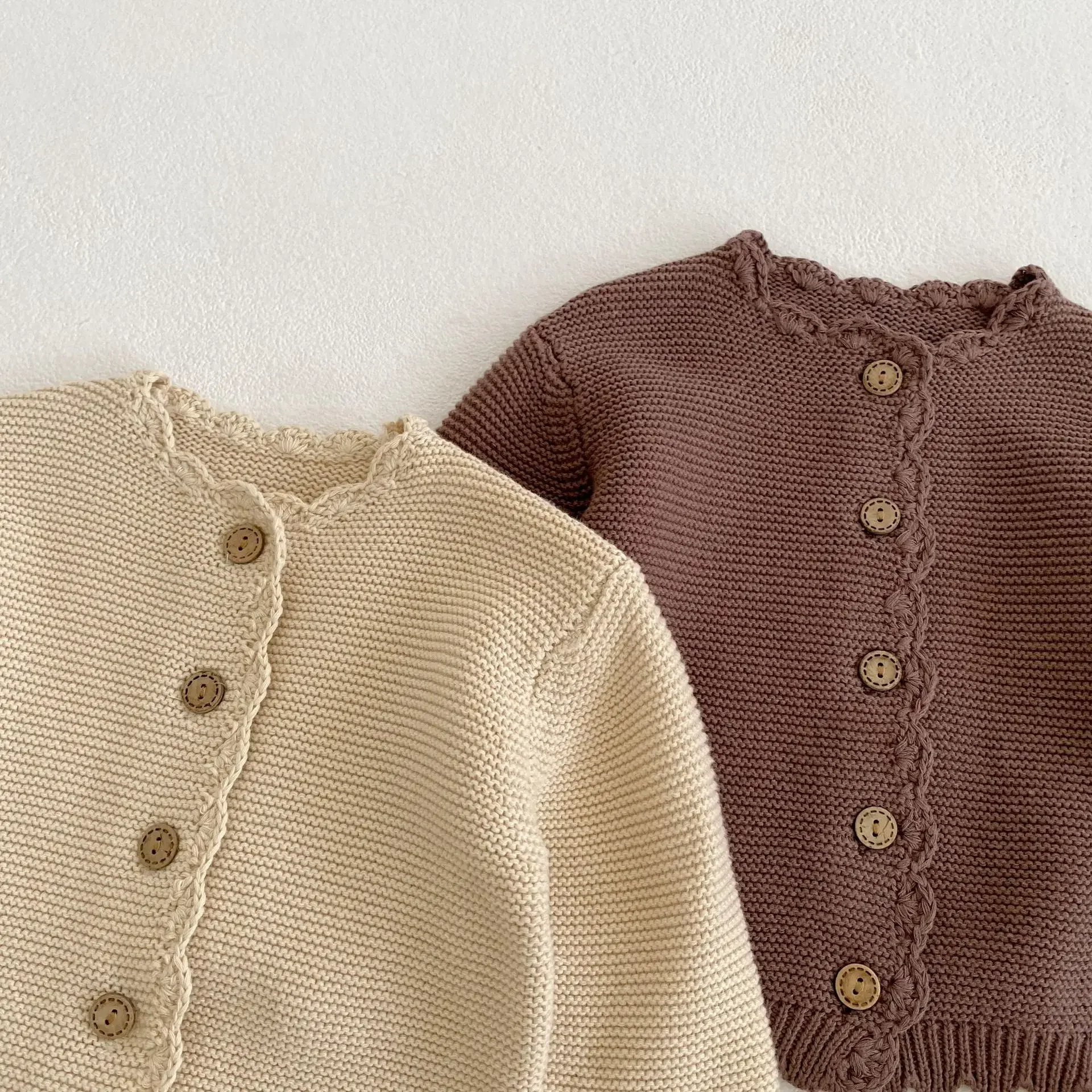 Autumn Baby Cardigan - Long Sleeve Knit Sweater Coat for Boys & Girls | Versatile O-Neck Jacket Winter Baby Girl Cardigan