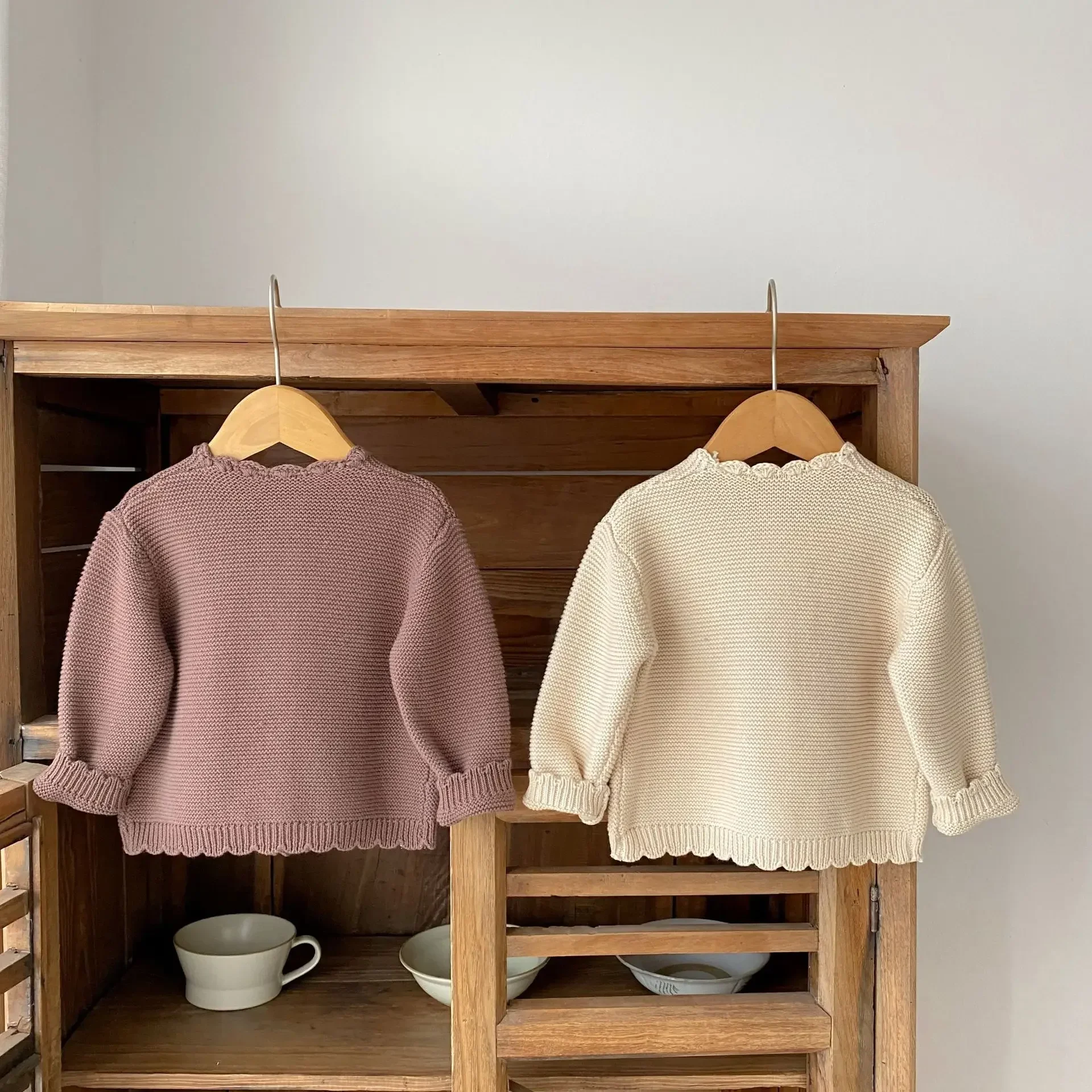 Autumn Baby Cardigan - Long Sleeve Knit Sweater Coat for Boys & Girls | Versatile O-Neck Jacket Winter Baby Girl Cardigan