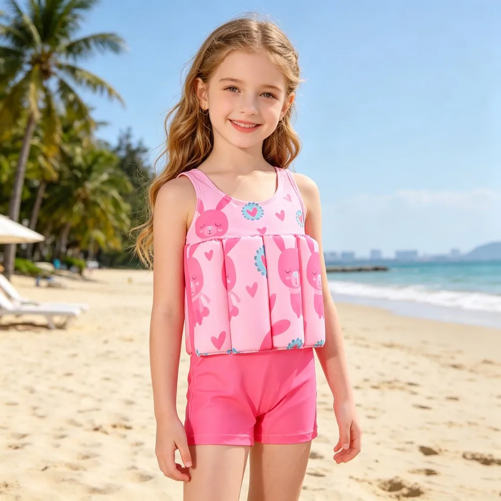 Buoyancy Swimsuit Kids One Piece Boys Girls Swimwear Suit Baby 1 2 3 4 5 Yrs Blue Space Dinosaur Children Swimming Training Vest