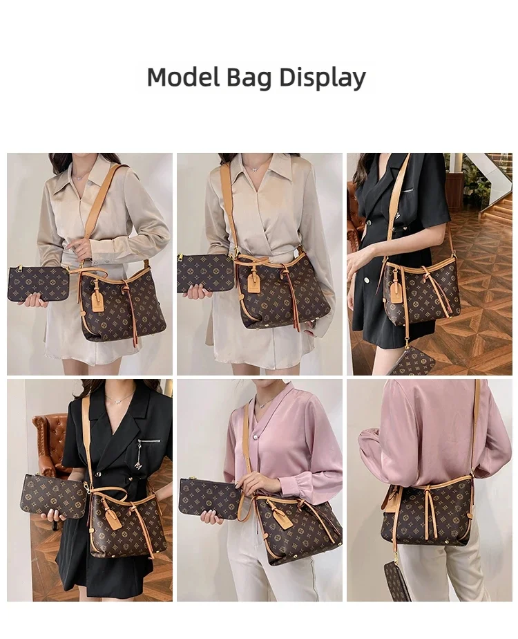 2026 lassic Luxury Leather Tote Bag For Women Designer Fashion Handbag Large Capacity Minimalist Diaper Bag