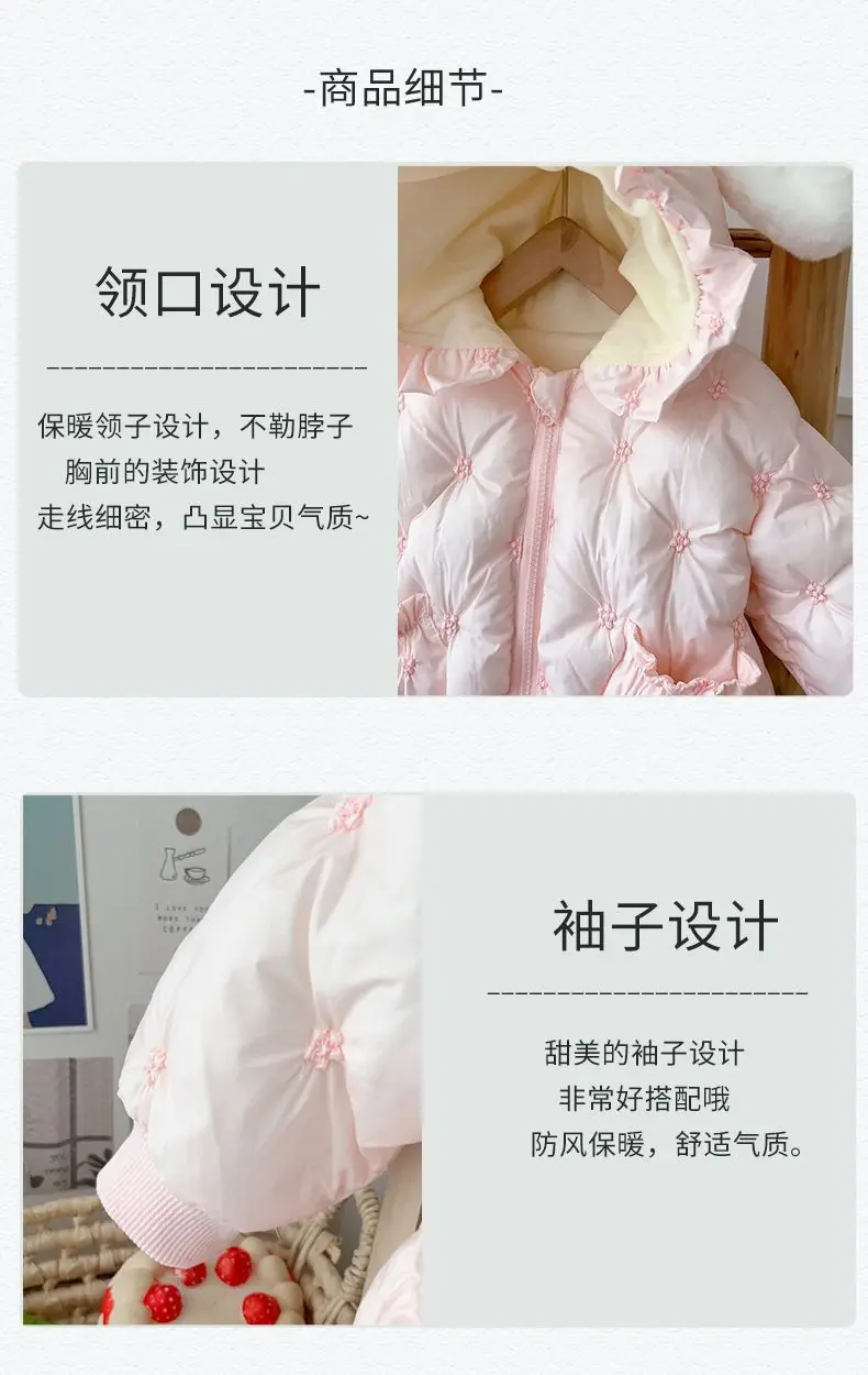 Thick New Winter Clothes Jumpsuit Cotton Clothes Baby Romper Clothes Super Cute Going Out 100 Days Newborn Loungewear Outfit
