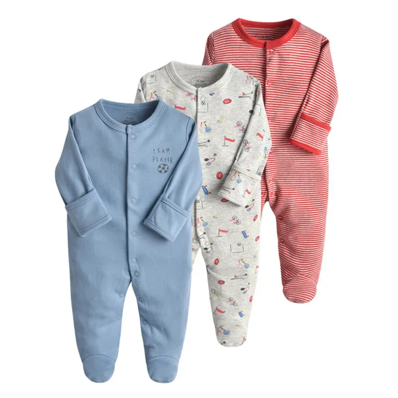 3PCS/Lot New Spring Autumn Brands Baby Girl Rompers Newborn Cotton Boy Clothes Long Sleeve Cartoon Jumpsuit Onesies Clothing Set