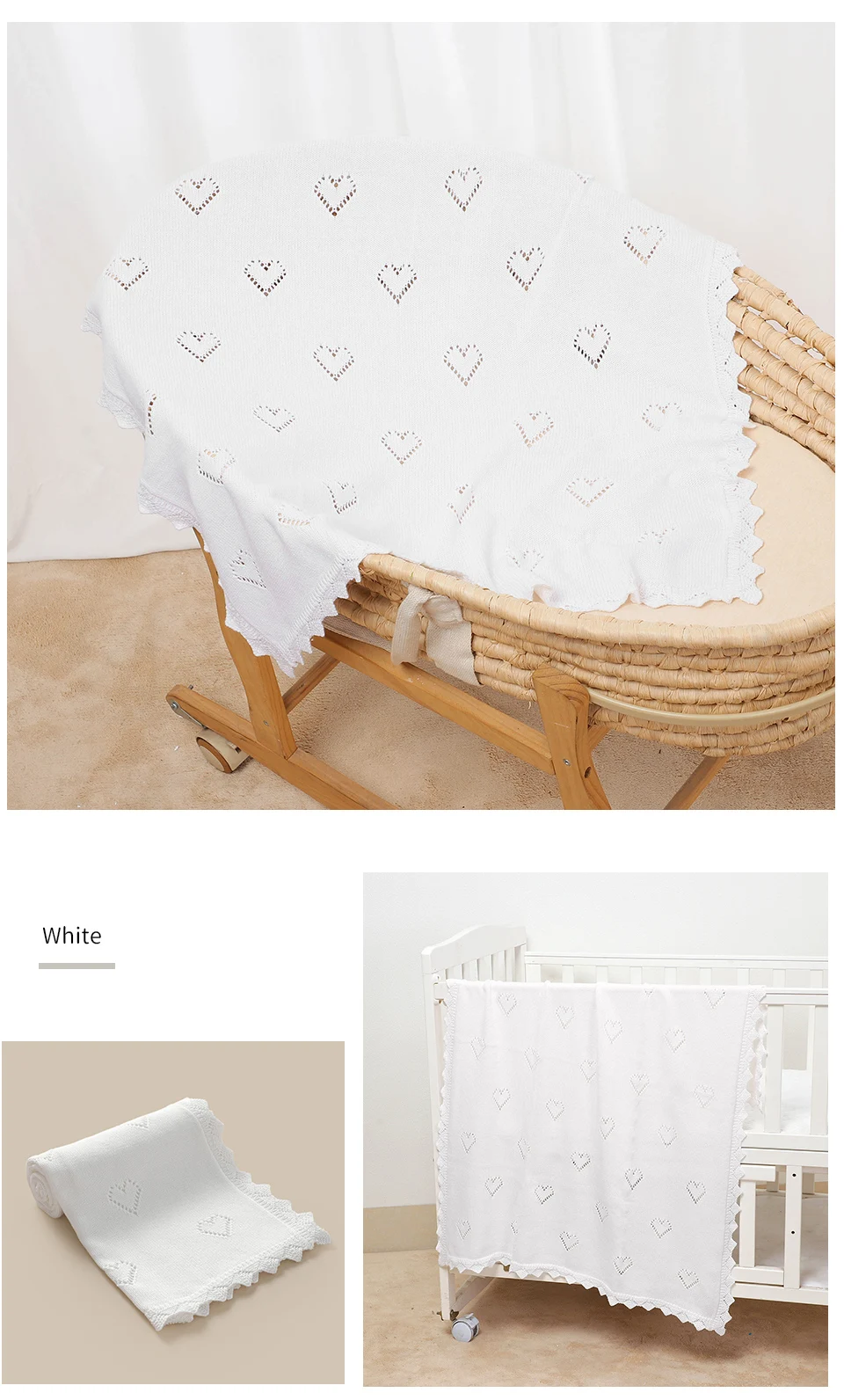 Baby Blanket Cotton 100*80cm Soft Knitted Newborn Boys Girls Stroller Swaddle Wrap Blanket Dual-Use Infant Crib Bedding Cellular