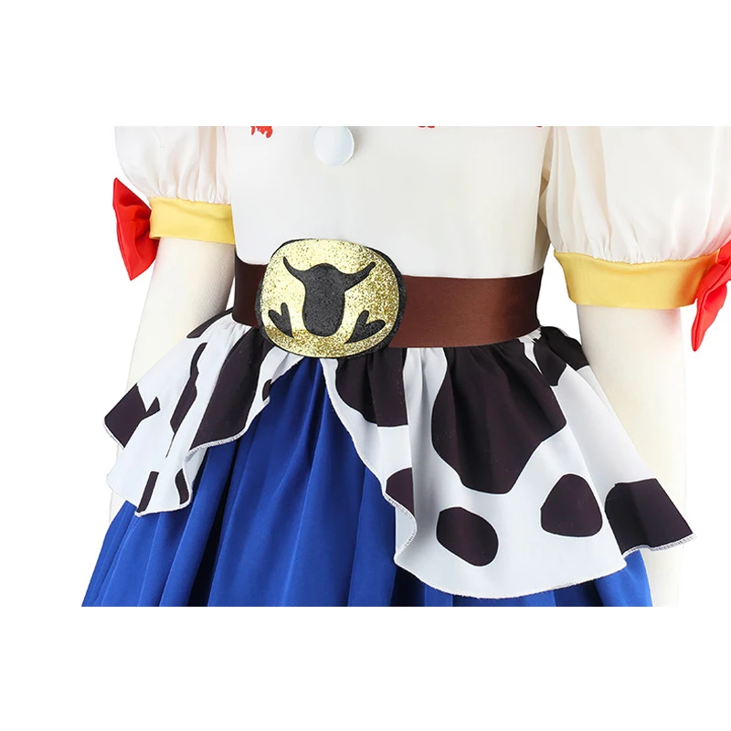 2 3 4 5 6 7 8 Years Cosplay Jessie Girls Dress Summer Cute Cartoon Woody Little Princess Dress Birthday Gifts New Kids Clothes