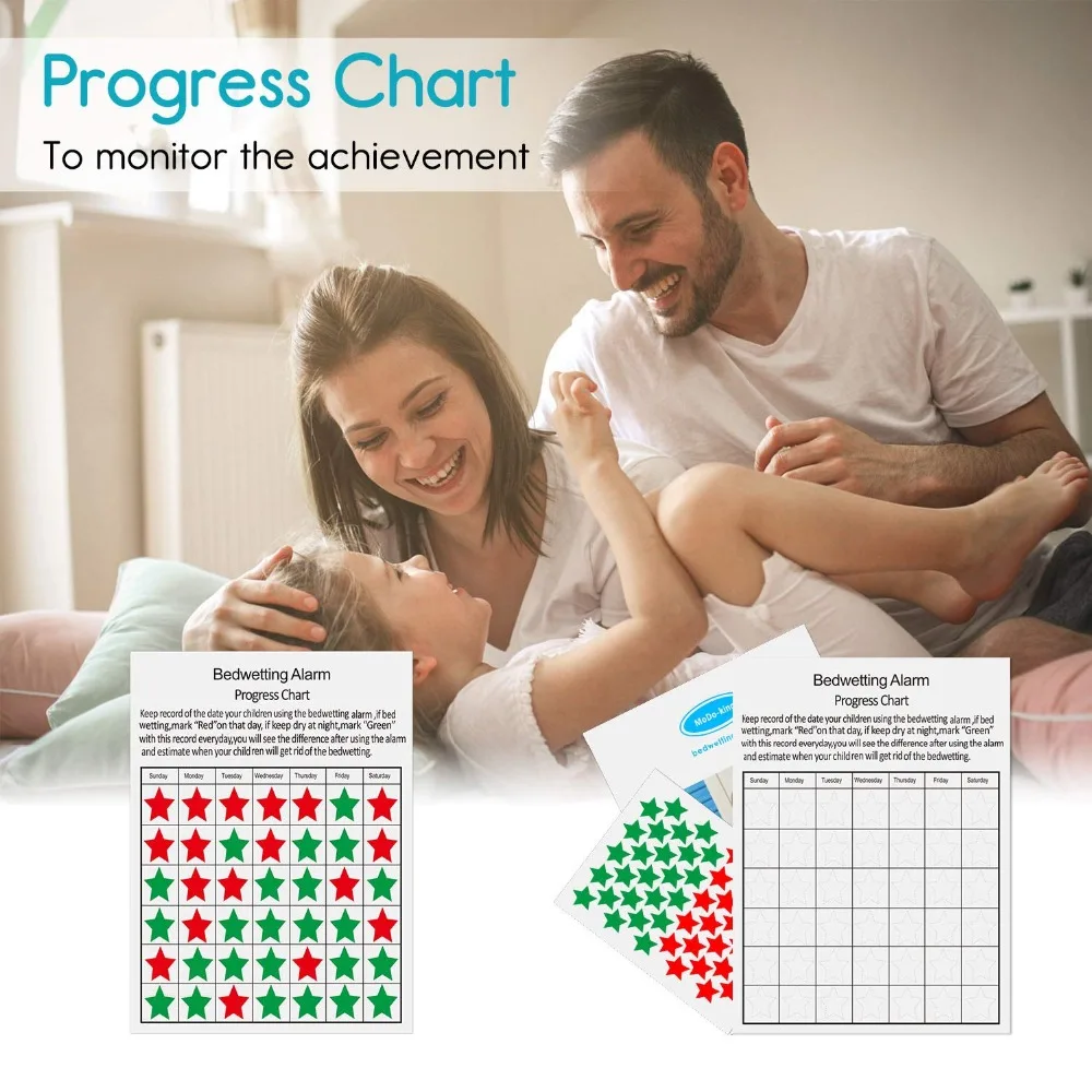 MoDo-king Best Bedwetting Alarm For Baby Boys Kids Best Adult Bed Wetting Enuresis Alarm Nocturnal Enuresis MA-108-1