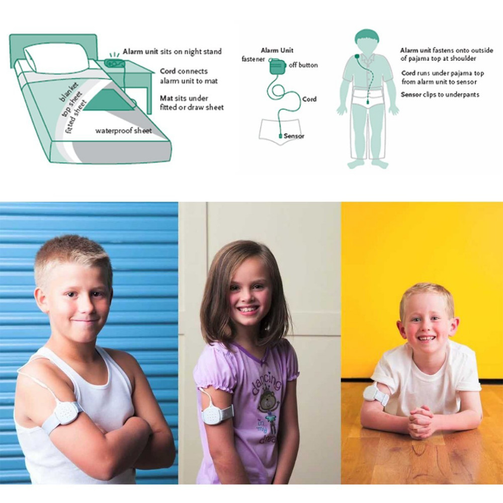 MoDo-king Best Bedwetting Alarm For Baby Boys Kids Best Adult Bed Wetting Enuresis Alarm Nocturnal Enuresis MA-108-1