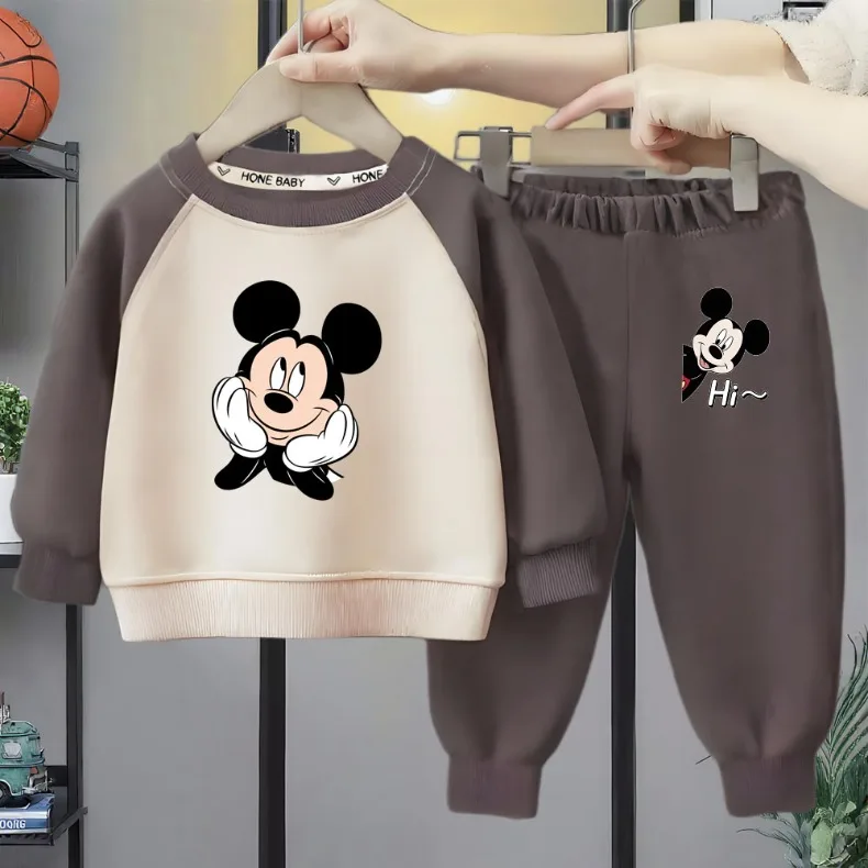 Boys O Neck Spliced Long Sleeve Hoodies Sets Spring/autumn Chidren Clothing Set Baby Kids Casual Sweatshirt Suit New Tracksuit