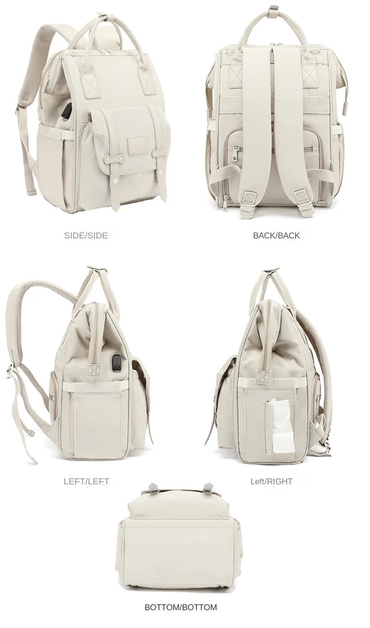 Baby Diaper Bags Mom Backpack Maternity Bag for Baby Large Capacity Mommy Bag Waterproof Travel Baby Stroller Bag Mother Kids