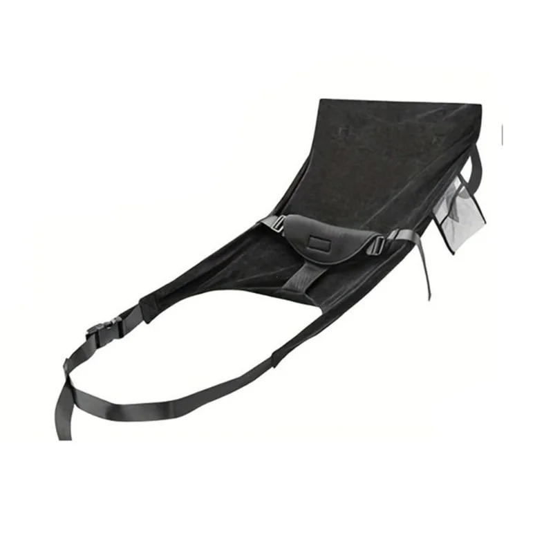 New 1Pcs Kids Airplane Seat Extender Flannel Toddler Airplane Bed with Side Pocket Comfort Breathable Travel Foot Rest Hammock