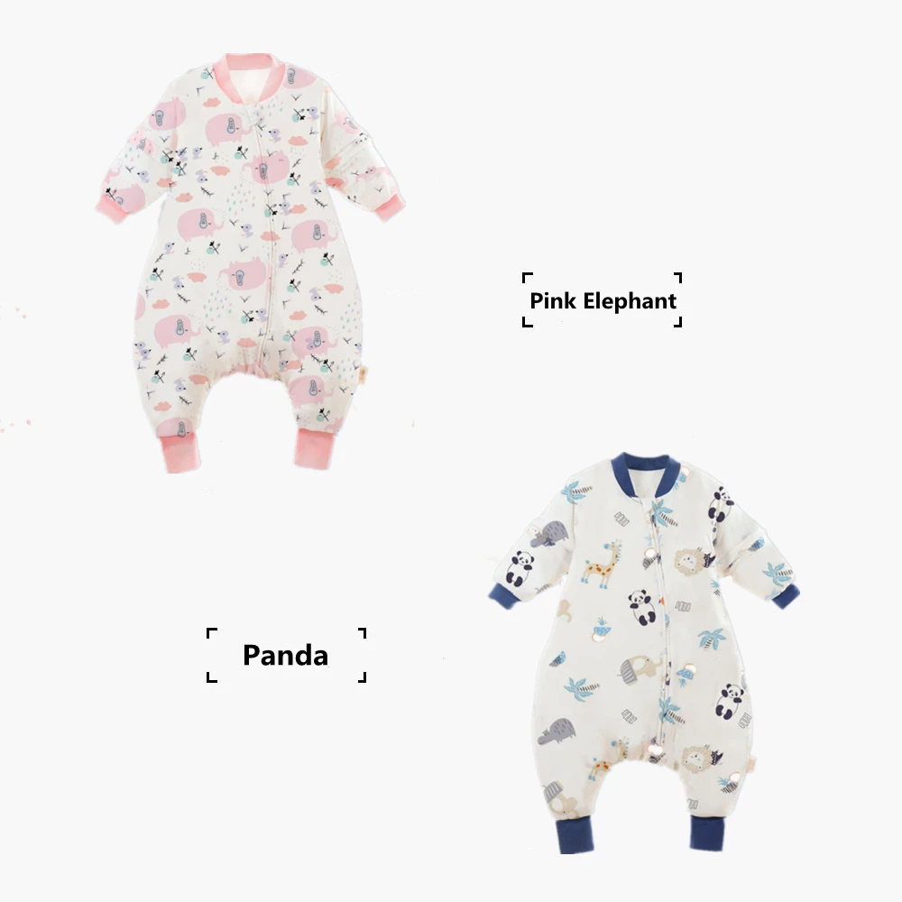 Baby Sleeping Bag Cute Girls Winter Warm Baby Sleepsack With Feet 1-4Years Kids Growth Blanket Sleepwear Children'S Sleeping Bag