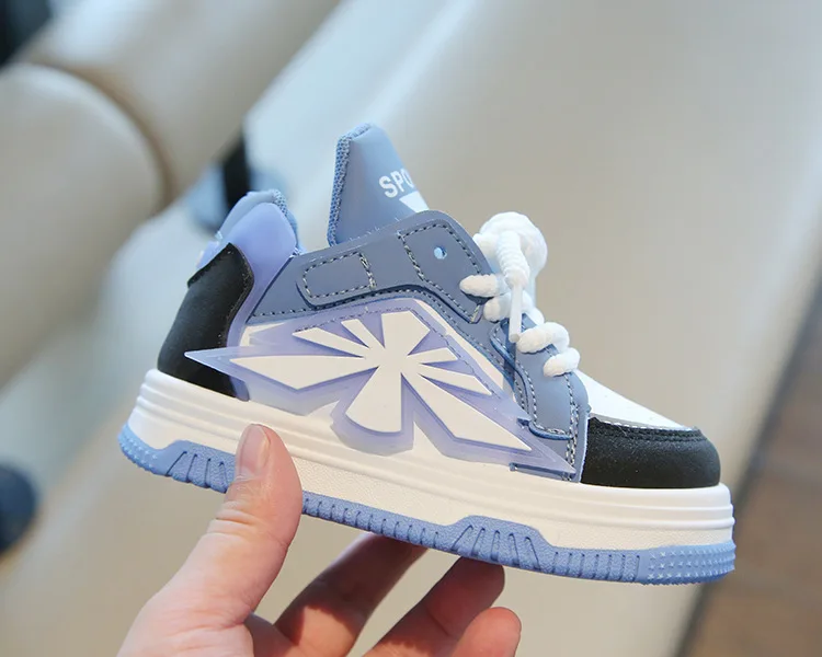 2025 New Spring Childrens Sneakers Boys Sport Shoes Girls Non-slip Casual Shoes High Top Student Shoes Toddler Shoe