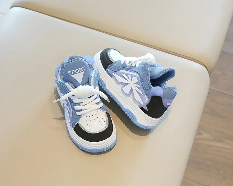 2025 New Spring Childrens Sneakers Boys Sport Shoes Girls Non-slip Casual Shoes High Top Student Shoes Toddler Shoe