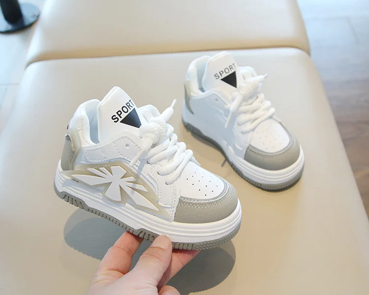 2025 New Spring Childrens Sneakers Boys Sport Shoes Girls Non-slip Casual Shoes High Top Student Shoes Toddler Shoe