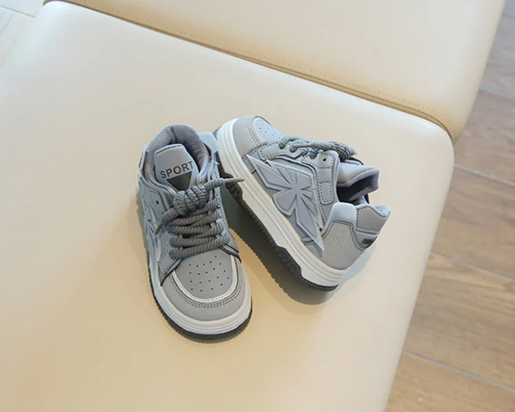 2025 New Spring Childrens Sneakers Boys Sport Shoes Girls Non-slip Casual Shoes High Top Student Shoes Toddler Shoe