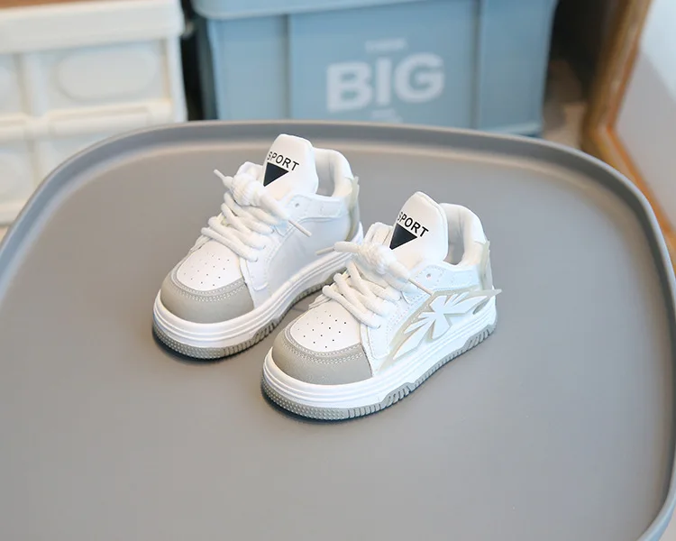 2025 New Spring Childrens Sneakers Boys Sport Shoes Girls Non-slip Casual Shoes High Top Student Shoes Toddler Shoe