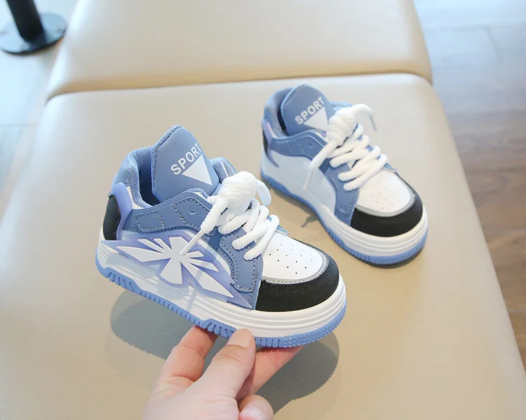 2025 New Spring Childrens Sneakers Boys Sport Shoes Girls Non-slip Casual Shoes High Top Student Shoes Toddler Shoe