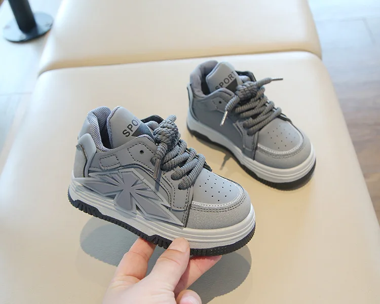 2025 New Spring Childrens Sneakers Boys Sport Shoes Girls Non-slip Casual Shoes High Top Student Shoes Toddler Shoe