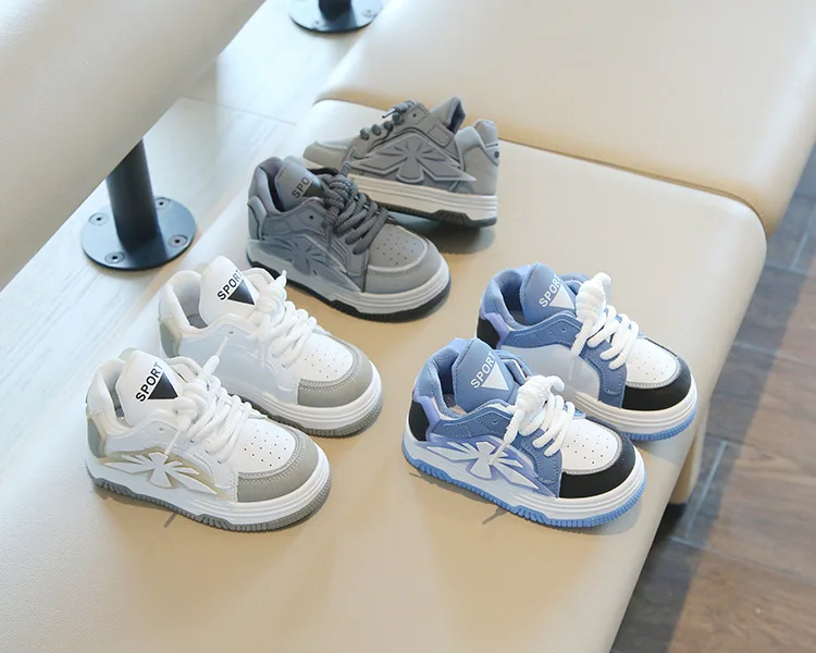 2025 New Spring Childrens Sneakers Boys Sport Shoes Girls Non-slip Casual Shoes High Top Student Shoes Toddler Shoe
