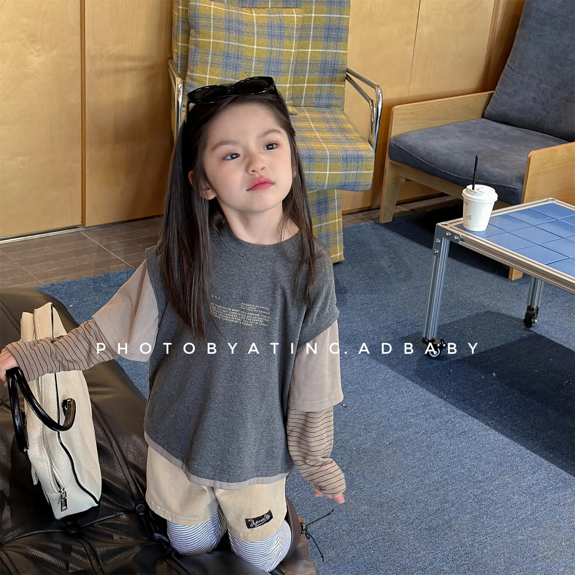 2026 Spring New Children Long Sleeve T Shirts Fashion Girls False Two Piece T Shirts Kids Casual Tops Baby Boy Cotton Tees