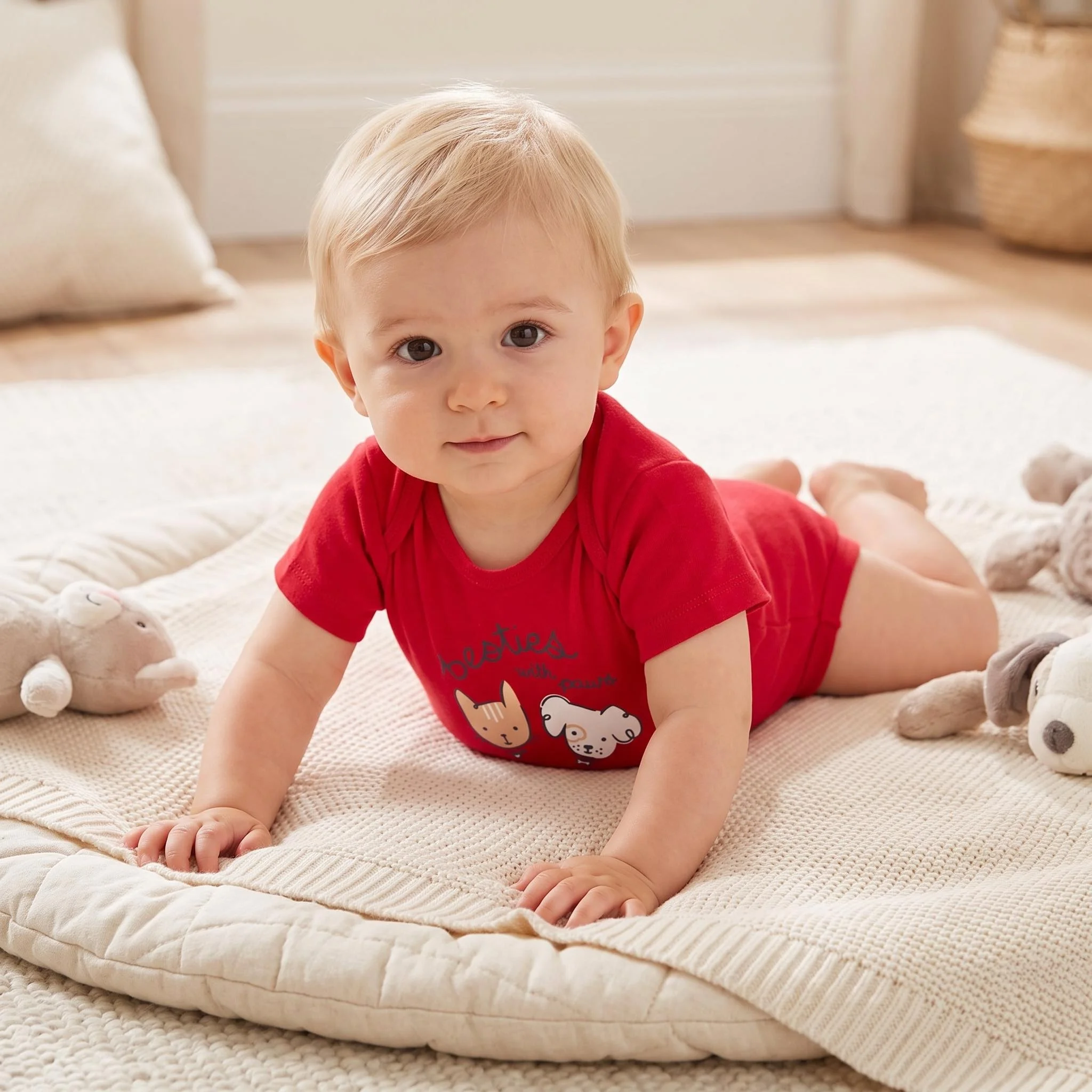 5PCS Baby Bodysuit For Newborns Summer Baby Romper Boy Clothes 0‑24M Newborn Clothing Infant Soft Cotton Cartoon Baby Clothes