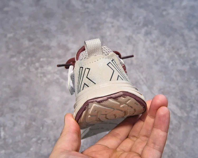 Boys Girls Running Shoes Mesh Breathable Children Sneakers Thick Soft Sole 2025 New Fashion Kids Sports Shoes for Students Trend