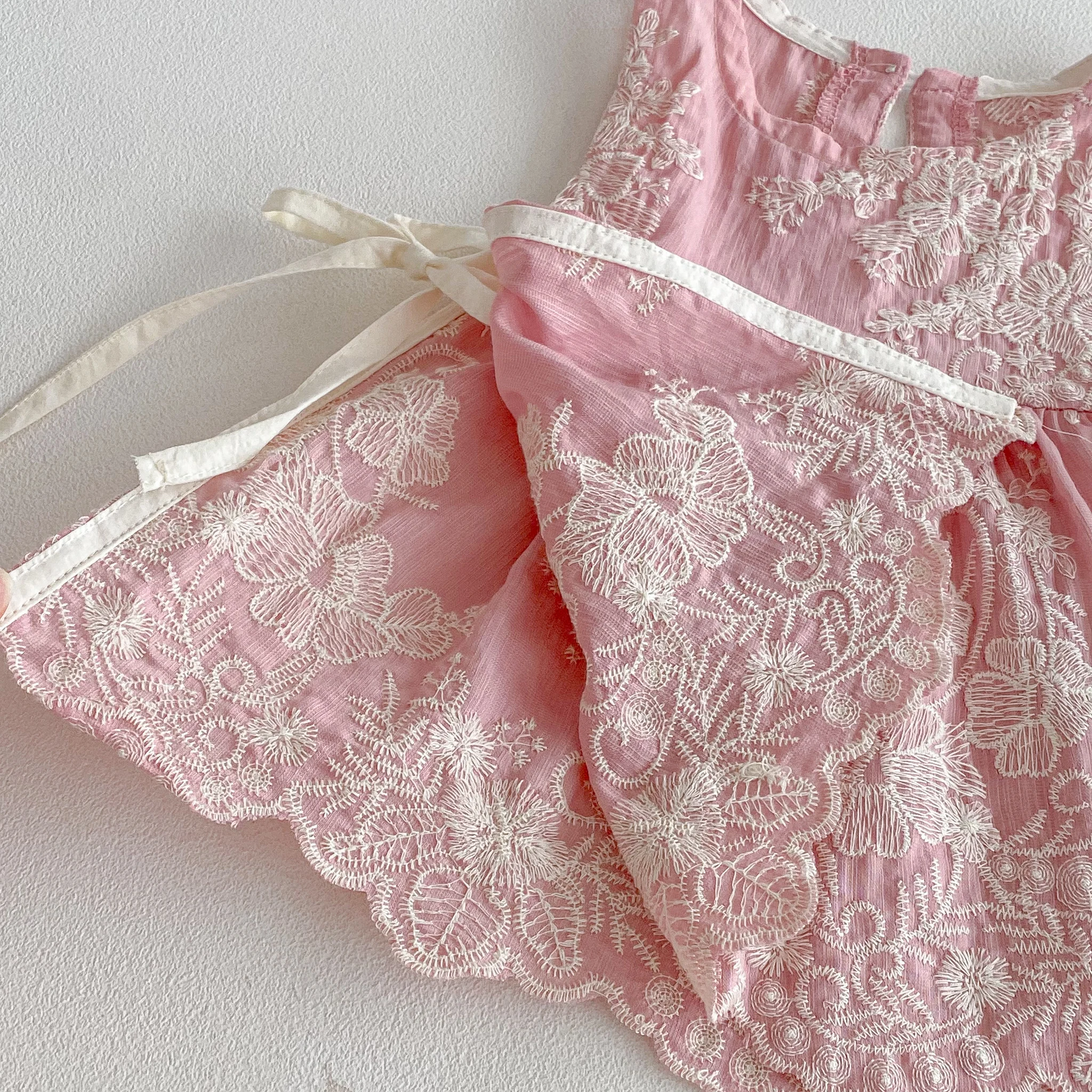 Spring and Autumn baby One-Piece Outfit, Stylish Girls' Diaper Dress, Princess Set, Crawl Suit Set