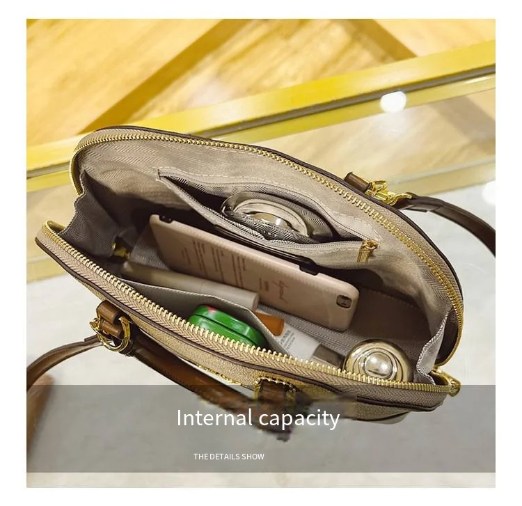 2026 Fashion Retro Shoulder Bag, Classic and Versatile Shell Bag Style, Suitable for Women's Everyday Wear, Single Shoulder Prin